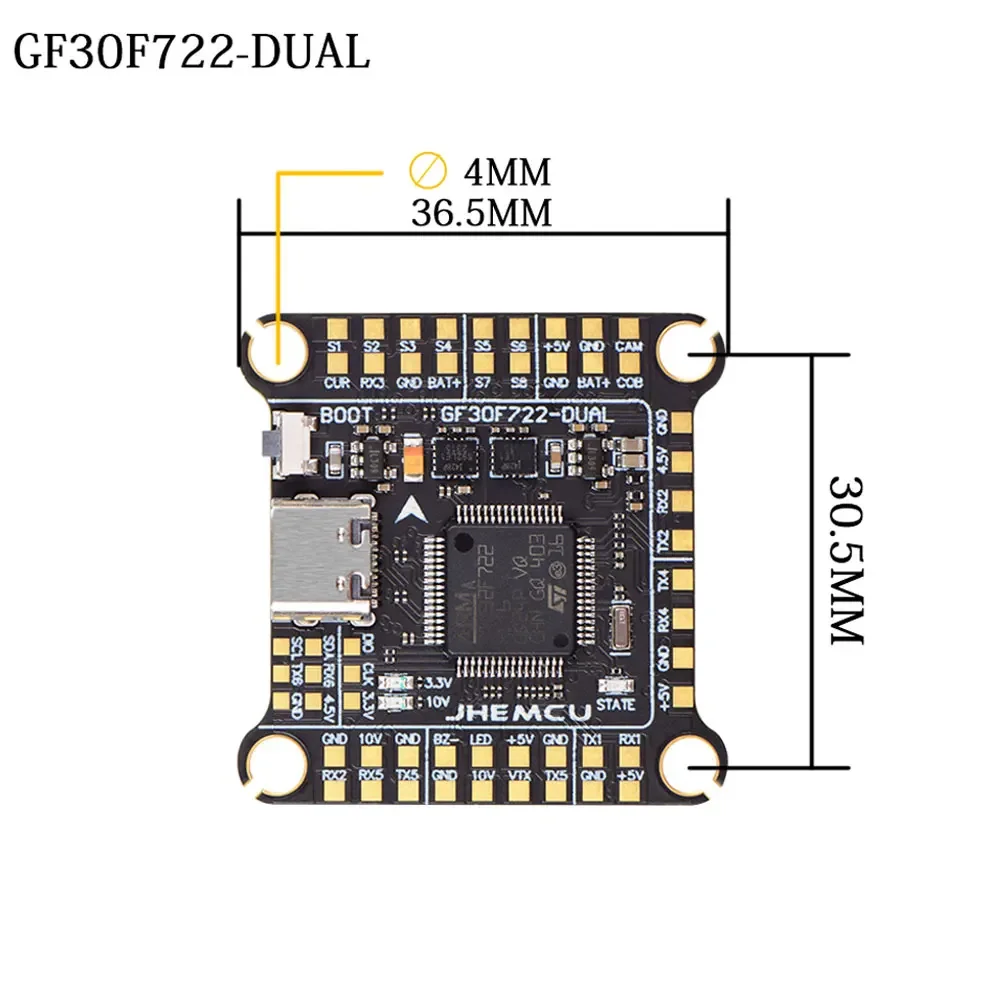 JHEMCU F7 F722 Flight Controll - Fpv Flight Controller F7 Stack 60A review and price
